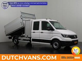 Volkswagen Crafter 2.0TDI 140PK Dubbele Cabine Kipper | Trekhaak 3000Kg | Werkkist | 6-Persoons | Airco | Standverwarming