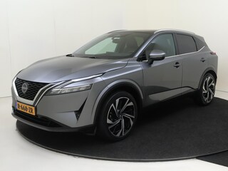 Nissan Qashqai 1.3 MHEV Xtronic Tekna Plus airco automatisch | Apple Carplay/Android  | cruise control adaptief met Stop&Go en stuurhulp | lichtmetalen velgen 20" | luxe lederen bekleding met stoelverwarming  | matrix LED koplampen | navigatiesysteem full map | panoramadak |
