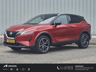 Nissan Qashqai 1.3 MHEV Tekna / Trekhaak 1800KG / Adaptief Cruise Control / Panoramadak / Elektrisch Verstelbare Bestuurdersstoel / Head- Up Display / 360 Graden Camera / Elektrische Achterklep / Apple Carplay & Android Auto / Draadloze Telefoon Lader / Navigatie / Climate Control / Dode Hoek Detectie /