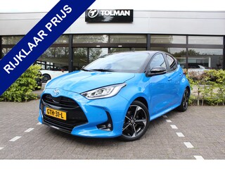Toyota Yaris 1.5 Hybrid 130 Launch Edition Bi-tone | Rijklaar | Blind Spot | Head Up | Sensoren v+a | Stoel-/stuurverw. | JBL | Half-leder | NL-auto