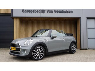 Mini Cooper Cabrio 1.5 136PK Chili Serious Business Leder LED H&K Keyless 17inch LM *Moonwalk Grey* Complete Mini!