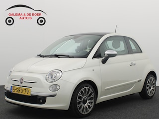 Fiat 500 0.9 TwinAir Lounge PARELMOER / BRUIN LEDER / XENON / PANORAMADAK / NAVI / AIRCO / PDC / BLUETOOTH / NL-AUTO