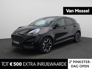 Ford Puma 1.0 EcoBoost Hybrid ST-Line X | Afneembare Trekhaak | B&O Audio | LED-Verlichting | PDC Achter | Full-Map Navigatie | 18" LMV | Climate Control | Draadloze Smartphonelader | Cruise Control & Snelheidsbegrenzer | Apple Carplay & Android Auto
