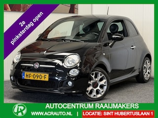 Fiat 500 S 0.9 TWIN AIR TURBO DIGITAAL DASHBOARD HALF LEDER AIRCO BLUETOOTH TELEFOON RADIO/CD/MP3 ELEKTRISCHE RAMEN VOOR 16" LICHTMETALEN VELGEN MISTLAMPEN VOOR ZEER MOOI !!