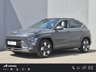 Hyundai Kona 1.6 GDI HEV Premium Sky / Glazen schuif- en kanteldak / Stuur- Stoel & Achterbankverwarming / Elektrische achterklep / Stoelventilatie / Bose Audio Systeem / Rondomzicht camera / Adaptief cruise control / Keyless Entry/Start / Apple Carplay Android Auto /