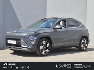 Hyundai Kona 1.6 GDI HEV Premium Sky / Glazen schuif- en kanteldak / Stuur- Stoel & Achterbankverwarming / Elektrische achterklep / Stoelventilatie / Bose Audio Systeem / Rondomzicht camera / Adaptief cruise control / Keyless Entry/Start / Apple Carplay Android Auto /
