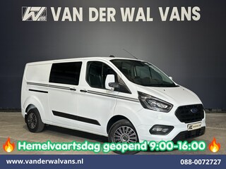 Ford Transit Custom 2.0 TDCI 130pk L2H1 Dubbele Cabine Euro6 Airco | 6-Zits | Camera | Apple Carplay | Xenon | Cruisecontrol Android Auto, 2800kg Trekhaak, Parkeersensoren, Verwarmde voorruit, Stoelverwarming, Achterklep