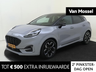 Ford Puma 1.0 EcoBoost Hybrid ST-Line X | airco automatisch | Apple Carplay/Android | cruise control | LED koplampen | lederen/stof bekleding | lichtmetalen velgen 5-spaaks 18" | navigatiesysteem full map | rijstrooksensor met correctie | vervolgbotsing preventie | voorstoelen verwarmd |