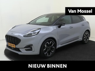 Ford Puma 1.0 EcoBoost Hybrid ST-Line X | airco automatisch | Apple Carplay/Android | cruise control | LED koplampen | lederen/stof bekleding | lichtmetalen velgen 5-spaaks 18" | navigatiesysteem full map | rijstrooksensor met correctie | vervolgbotsing preventie | voorstoelen verwarmd |