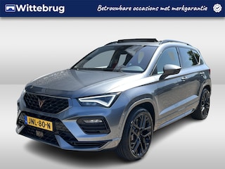 Cupra Ateca 2.0 TSI 4DRIVE / AUTOMAAT/ 300 PK/ BREMBO/ PANO/ TREKHAAK/ / BEATS/ SUPERSPORT STUUR/ STUUR+STOELVERWARM./ MEMORYSEAT/ ACC/ DODEHOEK/ 360 CAMERA/ FULL LINK/ NAVI/ DAB/ 19'' LMV