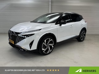 Nissan Qashqai 1.3 MHEV Xtronic Tekna Plus / Trekgewicht 1800 KG / All Seasonbanden / Google Maps Navigatie / Panoramadak / BOSE Audio / Elektrische Kofferbak / HUD / Massagestoelen / Memoryseats / 360 Graden Camera / Adaptive Cruise Control / Climate Control /
