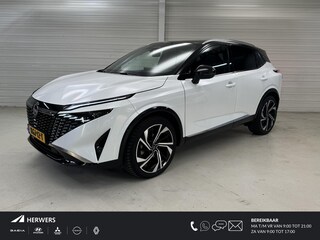 Nissan Qashqai 1.3 MHEV Xtronic Tekna Plus / Trekgewicht 1800 KG / All Seasonbanden / Google Maps Navigatie / Panoramadak / BOSE Audio / Elektrische Kofferbak / HUD / Massagestoelen / Memoryseats / 360 Graden Camera / Adaptive Cruise Control / Climate Control /