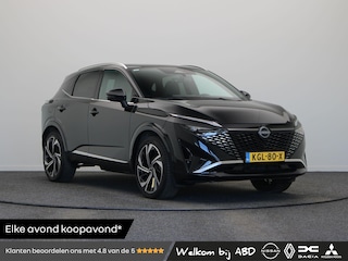 Nissan Qashqai 158pk MHEV Xtronic Tekna Plus | BOSE audio | Stoel, stuur en voorruitverwarming | Lederen bekleding | Elektrisch vertelbare voorstoelen | 360° camera | 20" LMV |