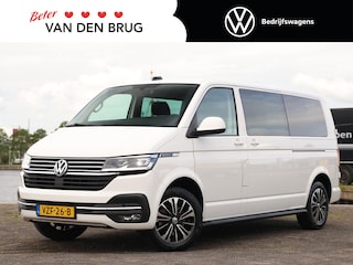 Volkswagen Transporter 2.0 TDI 150pk DC Bulli Automaat | Dubbele schuifdeur | Navigatie | Airco | ACC | LED | Camera | App connect |DAB+ | PDC | Glaslook panelen | 17" Lm velgen | Mat zwart Sidebars | betimmering |