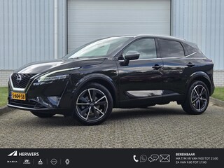 Nissan Qashqai 1.3 MHEV Xtronic Tekna / Trekhaak 1800KG / Adaptief Cruise Control / Panoramadak / Elektrisch Verstelbare Bestuurdersstoel / Head- Up Display / 360 Graden Camera / Elektrische Achterklep / Apple Carplay & Android Auto / Draadloze Telefoon Lader / Navigatie / Climate Control / Dode Hoek Detectie /