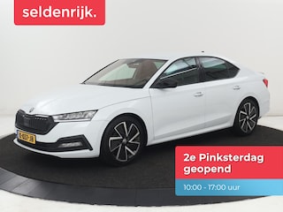 Skoda Octavia 1.0 e-TSI Sport | Adaptive cruise | Carplay | Side Assist | Sportstoelen | Stuurverwarming | Trekhaak | Navigatie | Parkeerhulp | Full LED | 18'' | Digital Cockpit | Climate control | Bluetooth