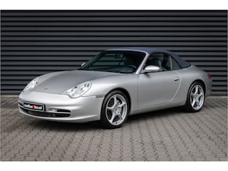 Porsche 911 Cabrio 3.6 Carrera 4 Donkerblauw leder