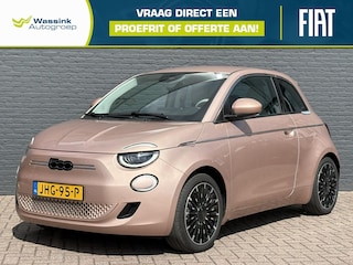 Fiat 500 3+1 La Prima 42 kWh | Adaptive Cruise Control | Keyless | Lederen Bekleding | CarPlay | Stoelverwarming | Camera Achter | Sensoren Voor + Achter |