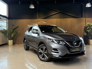 Nissan Qashqai 1.3 DIG-T Business Edition | Tekna | Automaat Panorama Navigatie Trekhaak Half leder /Stof interieur 18 LMV 360 Camera Bom Vol| Alles erop en eraan |