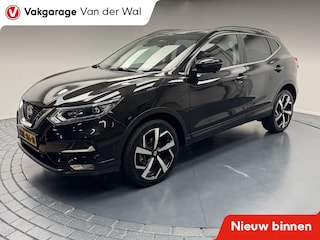 Nissan Qashqai 1.3 DIG-T Tekna Navigatie-Afn.Trekhaak-Adapt.Cr.contr-Clima-Camera-Carplay-Stoelverwarming-Parkeersensoren-Panoramadak-Leder-Lm19''velgen
