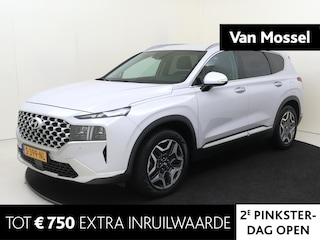 Hyundai Santa Fe 1.6 T-GDI PHEV Comfort Smart 7p. | airco automatisch | Apple Carplay/Android Auto | Autonomous Emergency Braking | cruise control adaptief met Stop&Go | LED koplampen | lederen bekleding | lichtmetalen velgen 19" | navigatiesysteem full map |