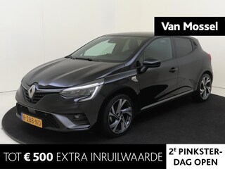 Renault Clio 1.6 E-Tech Hybrid 145 R.S. Line | Pack Advanced Safety| Pack Lightning | Apple Carplay/Android Auto | Autonomous Emergency Braking | cruise control | electronic climate control | kunstlederen/stof bekleding | LED koplampen | lichtmetalen velgen 17" | navigatiesysteem | rijstrooksensor met correctie