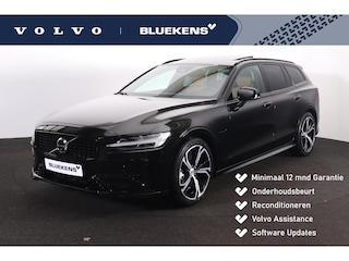Volvo V60 T6 Plug-in hybrid AWD Plus Dark - Panorama/schuifdak - Nappaleder met ventilatie - Exterieur Styling Pakket - IntelliSafe Assist & Surround - 360º Camera - Head-up Display - Harman/Kardon audio - Elektrisch verstel. voorstoelen met geheugen - Verwarmbare voorstoelen voor achter & stuurwiel - 19' wielen