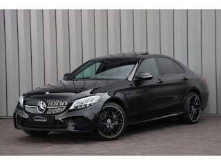 Mercedes-Benz C-klasse 300e AMG 4-Matic | 320PK | Schuifdak | Sfeerverlichting | Leder | Facelift | Carplay | Standkachel | Camera | 2020.