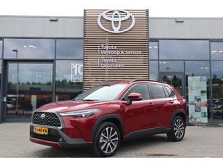 Toyota Corolla Cross 2.0 HYBRID FIRST-EDITION EL-ACHTERKLEP STOELVERW. HALF-LEDER BLIND-SPOT PARK-SENSOREN 18"LMV LED KEYELSS APPLE/ANDROID NL-AUTO