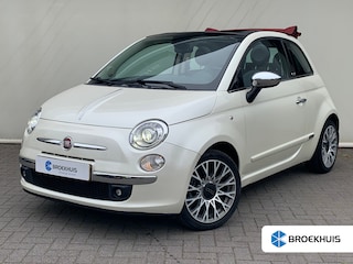 Fiat 500 0.9 TwinAir Rock Airco | All-season banden | Cabrio | Parkeersensoren Achter | Leder | 16" LMV | Nette Auto! |