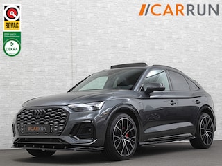 Audi Q5 S-Line | Luchtvering | Panorama | Carbon | Head-Up | Trekhaak | Keyless-Entry | Leder | Matrix-LED | Black-Optic | Standkachel | Virtual-Cockpit | Carplay | Getint Glas | Stoelverwarming | Zwarte Hemel | Draadloos Laden |