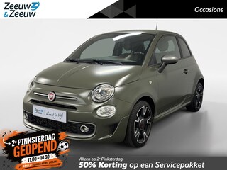 Fiat 500 0.9 TwinAir Turbo Sport NAVI AIRCO CRUISE CONTROLE LM VELGEN LEGERGROEN MAT KLEUR ZEER UNIEK BLUETOOTH DEALER ONDERHOUDEN