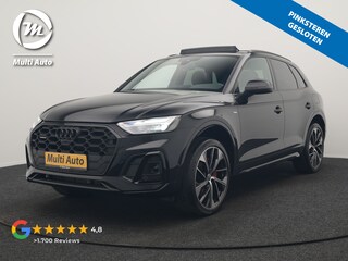 Audi Q5 50 TFSI e S Line PHEV 300pk Dealer O.H. | Trekhaak Af Fabriek | Panodak | 360 Camera | Adaptive Cruise | Sportstoelen Memory & Verwarmd | Park Assist | Navigatie | DAB | Standkachel | Plug In Hybrid |