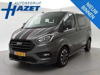 Ford Transit Custom 320 2.0 TDCI 185 PK AUT. SPORT DUBBEL CABINE + 2 SCHUIFDEUREN | ADAPTIVE CRUISE | WINTER PACK