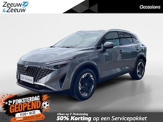 Nissan Qashqai 1.3 MHEV Xtronic N-Connecta 158PK AUTOMAAT + Cold Pack + Easy Pack | Navigatie | Apple Carplay & Android Auto | Pro Pilot (Adapative Cruise Control) | Climate Control | Stoel- stuur en voorruitverwarming | Panorama dak | Elektrische achterklep |