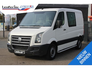 Volkswagen Crafter 2.5 TDI 136 pk Dubbel Cabine L1 Airco, Trekhaak Cruise Control, Sidebars, Youngtimer, 6-Zits