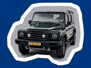 Ineos Grenadier 3.0 St. Utility Grijs kenteken 249pk 4x4 British green Nappa leer Trekhaak Kanteldak Camera