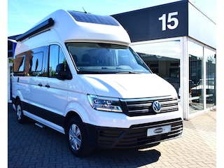 Volkswagen Crafter Grand California 600 4 persoons Camper ABS, Buitendouche, 2 dakluiken, Truma luifel, navi, pilootstoelen, electrische instaptrap,koelkast met diepvries,  regensensoren adaptive cruisec, trekhaak, verwarmde buitenspiegels, eps, grote beurt bij aflevering!
