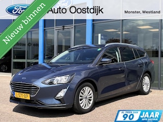 Ford Focus Wagon 1.0 EcoBoost Hybrid Titanium X 125PK Cruise Camera Elek. Achterklep Navi Parkeersensoren Keyless Climate *Dealer Onderhouden*