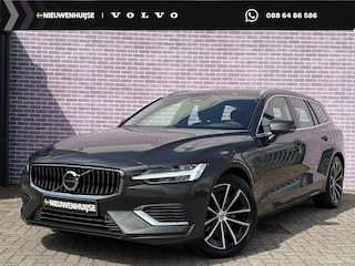 Volvo V60 2.0 T6 Plug-in hybrid AWD Essential Bright | Leder | Adaptieve cruise | BLIS | Stoelverwarming voor en achter | Stuurverwarming | Trekhaak |