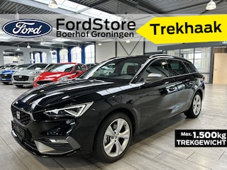 Seat Leon Sportstourer 1.5 TSI e-Hybrid 204pk FR Business | Trekhaak | Stoel- en stuurwiel verwarming | Adapt. Cruise | Camera | 1/2 leer | Fabrieksgarantie t/m 05-2029 |