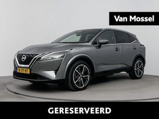 Nissan Qashqai 1.3 MHEV Xtronic Tekna | Head-Up Display | Panoramadak | Navigatie | Stoel,- Stuur en Voorruitverwarming | 19” Inch Velgen | Apple CarPlay & Android Auto
