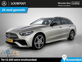 Mercedes-Benz C-klasse Estate 300 e 4MATIC AMG Plug-In Hybride AMG Line | Night Pakket | Trekhaak | Memory voorstoelen |  Parkeerpakket met achteruitrijcamera | Stoelverwaming | Ledkoplampen. Inclusief 24 maanden Mercedes-Benz Certified garantie voor Europa.