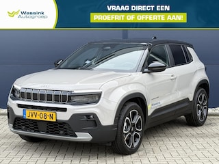 Jeep Avenger 54 kWh 156pk Summit | Navigatie | Schuifdak | Full LED | Stoelverwarming | Camera | Keyless Entry | Elektrische achterklep | Warmtepomp | Winterpack