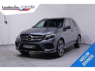 Mercedes-Benz GLE 250 d 4MATIC AMG Sport Edition pano-dak lederen bekleding luchtvering led-verlichting 21"-inch lmv soft-close electrische-achterklep private-glas PDC v+a wegklapbare trekhaak cruise-controle zwarte dakhemel Navigatie dakrails-allu