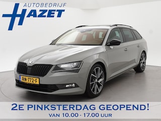 Skoda Superb Combi 1.4 TSI ACT 150 PK SPORTLINE DSG AUT. *STEEL GREY* + WEGKL. TREKHAAK | PANORAMA | 19 INCH | CANTON | ADAPTIVE CRUISE | ALCANTARA