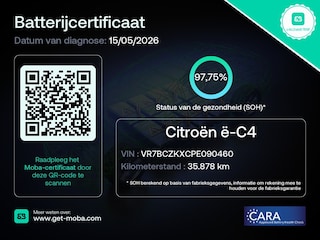 Citroën C4 You 50 kWh Airco | Carplay | Camera achter |
