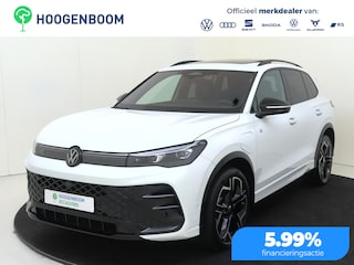 Volkswagen Tiguan 1.5 eHybrid R-Line Edition | SoH 100% | Panoramadak | Harman/kardon | Trekhaak | Head-up display | Stoelventilatie voor | Lederen bekleding | 360 camera | Black style |