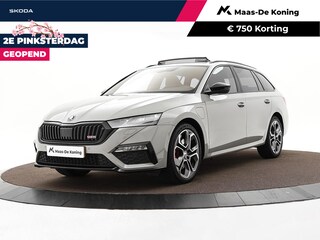 Skoda Octavia Combi 1.4 TSI RS iV PHEV 245pk DSG Business · Panoramadak · Stuur- & Stoelverwarming · Keyless · Sfeerverlichting · Elek. Achterklep ·
