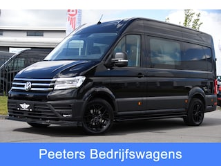 Volkswagen Crafter 35 2.0 TDI L3H3 DC Black Edition Adaptieve Cruise, Camera, Carplay, 177pk, LED, Automaat, Clima, Stoelverwarming, Trekhaak, Dodehoek, Uniek!